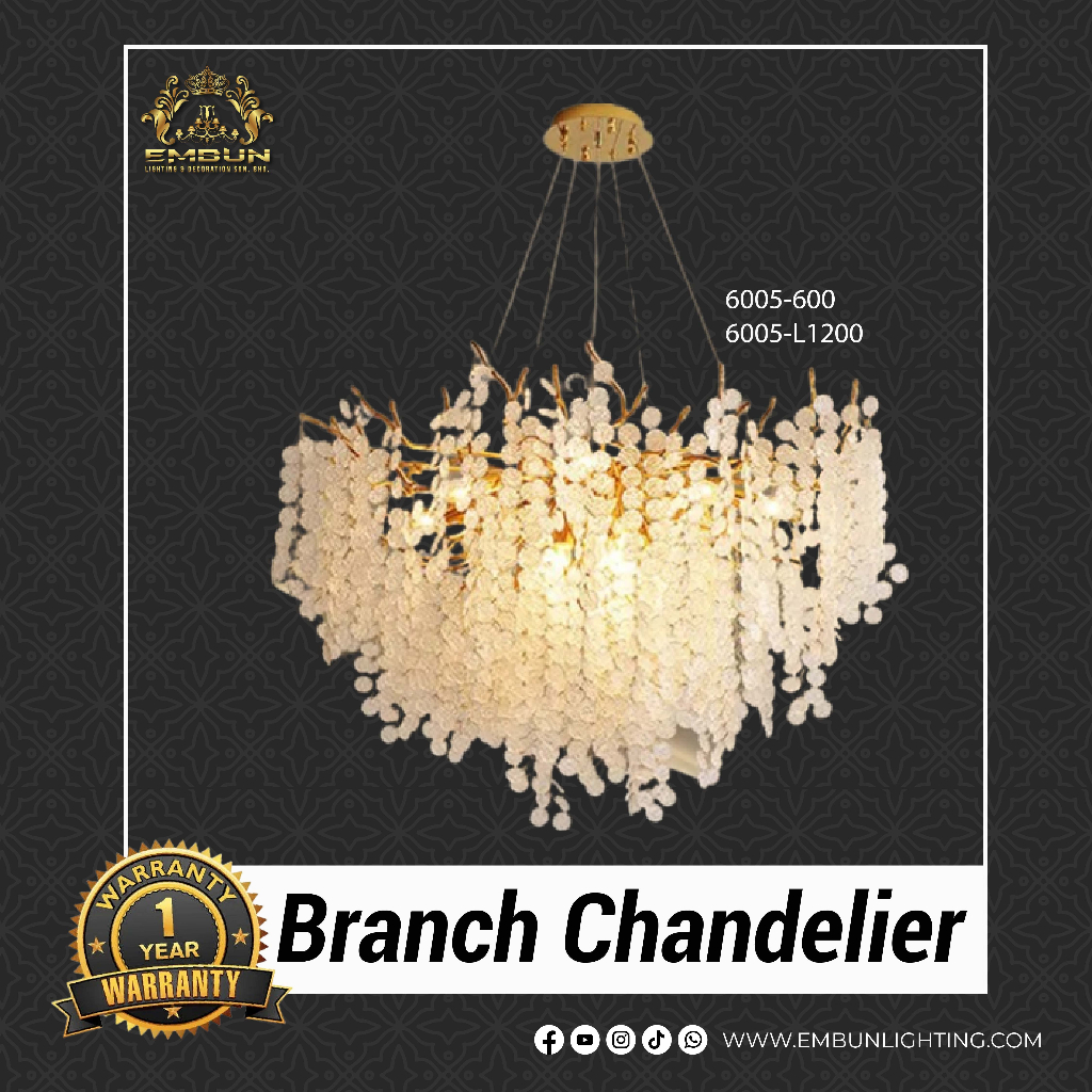 MODERN BRANCH CHANDELIER | Shopee Malaysia