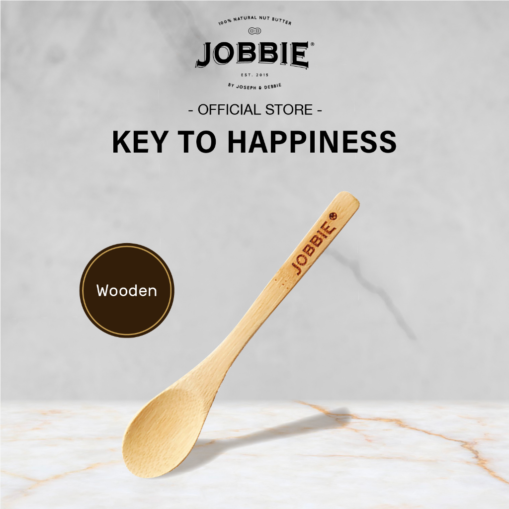 JOBBIE Key To Happiness Wooden Peanut Spoon | Shopee Malaysia