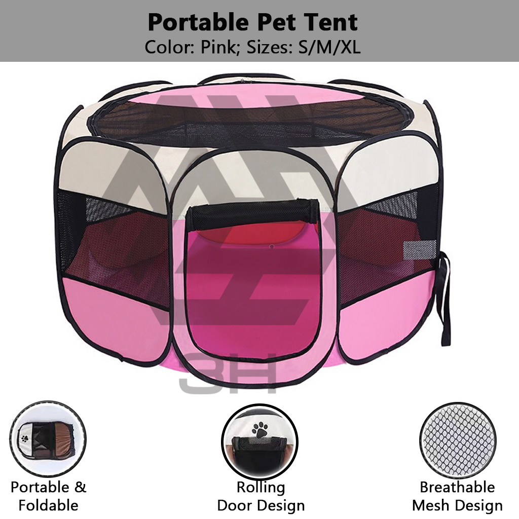 3H GoPawl Portable Cat Tent/Folding Cat House /Outdoor Travel Pet Tent/ Cat&Dog Cage/Khemah
