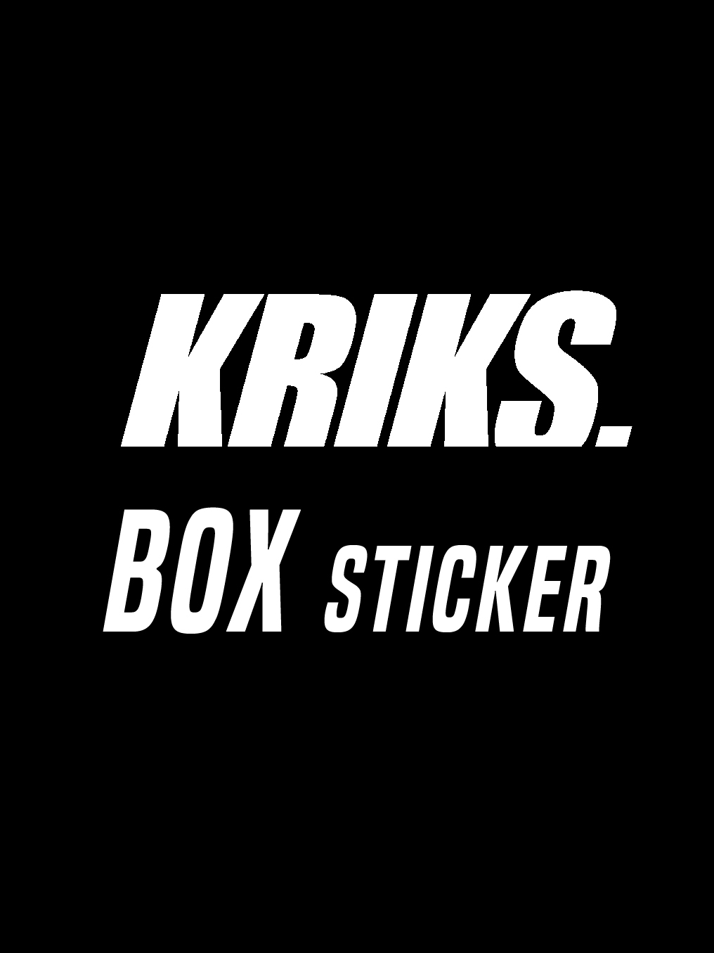 Kriks Box Sticker (GLOSS) | Shopee Malaysia