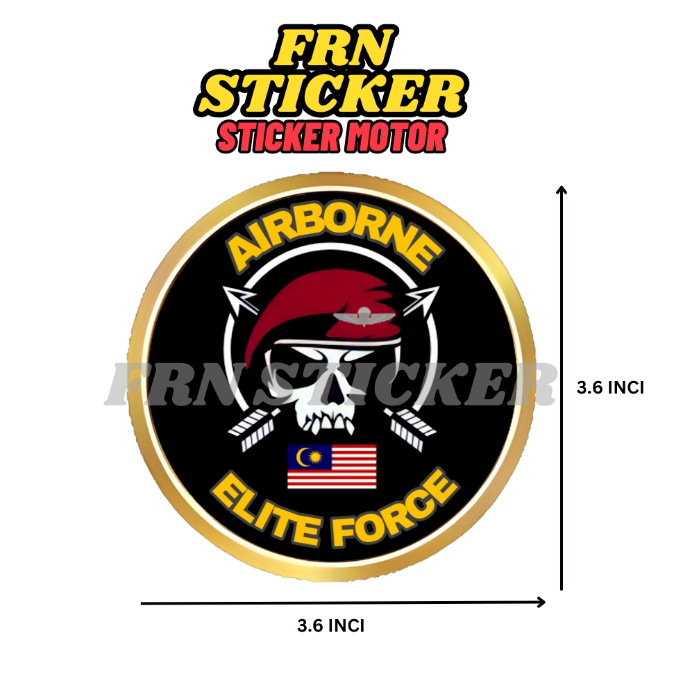 STICKER MOTOR AIRBORNE ELITE FORCE (Limited Design) | Shopee Malaysia