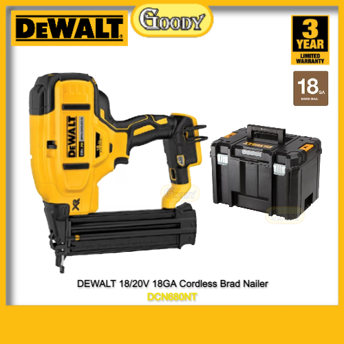 DEWALT DCN680NT 18/20V 18GA Cordless Brad Nailer ( Bare Tool ) Shopee