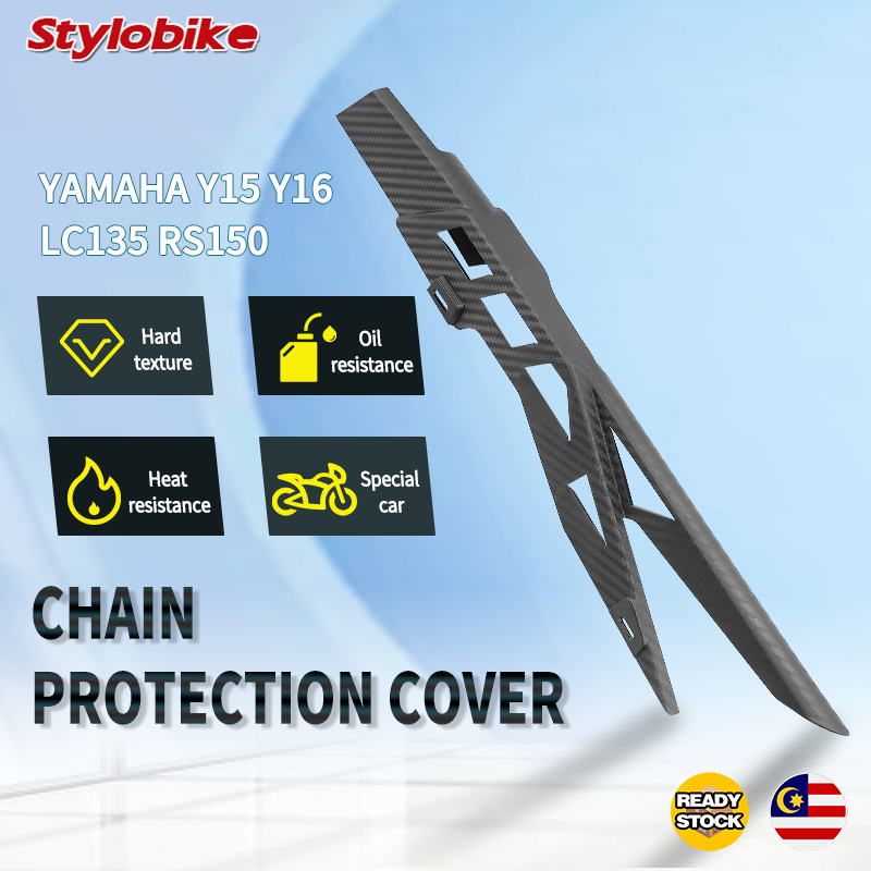 Chain Cover Bracket Carbon Siap Skru Peti Rantai Carbon Y15ZR Cover