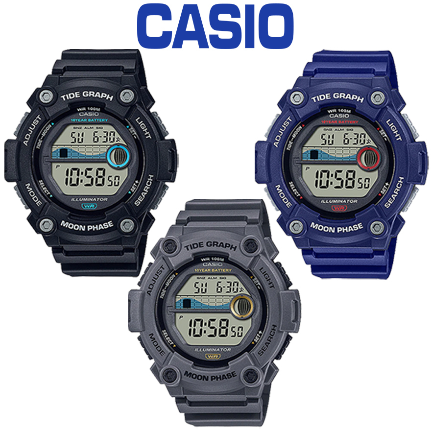 Casio Tide Graph Men Watch WS-1300H | Shopee Malaysia