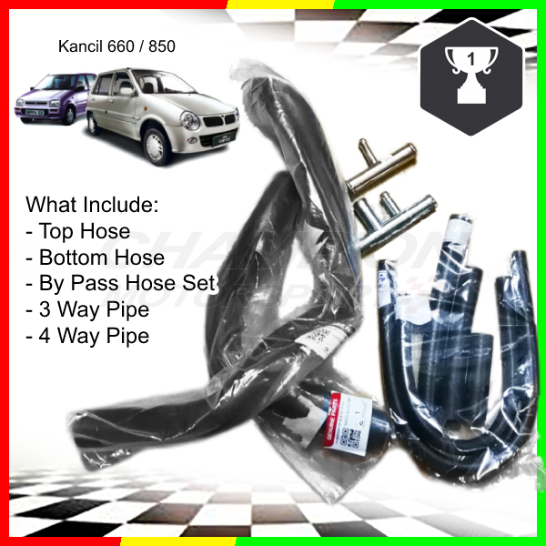 Original Perodua Kancil 660 850 Top Bottom Radiator Hose, OEM By Pass