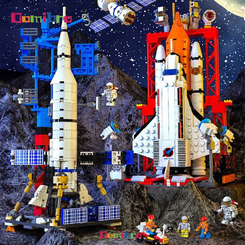 1000Pcs Space Rockets Assembled Toys for Kids Space Shuttle/Space