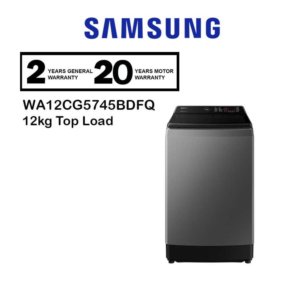 Samsung Top Load Washer With Eco Bubble Dark Grey (12kg