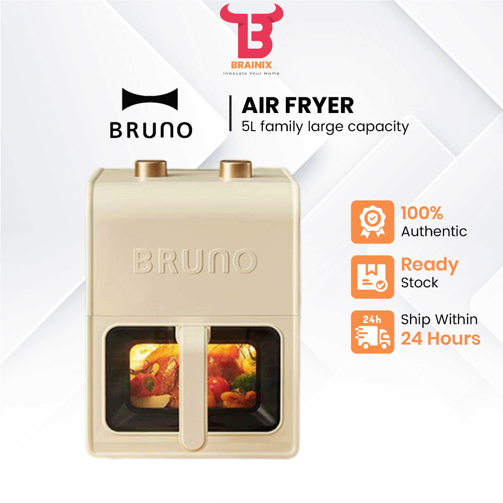 Bruno Air Fryer BZKKZ08 Japanese Air Fryer Visual MultiFunction 5L