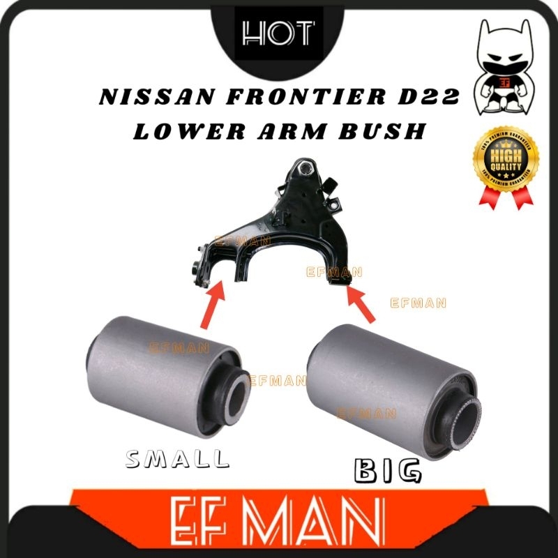 NISSAN FRONTIER D22 LOWER ARM BUSH BIG SMALL 54500 01G00 2S600 CONTROL