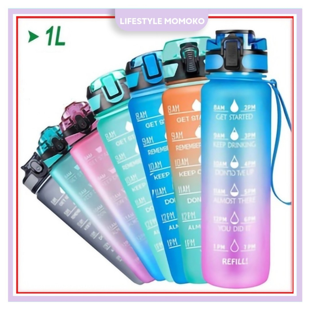 1000ml water bottle leakproof bottle water drinking bottle botol air ...