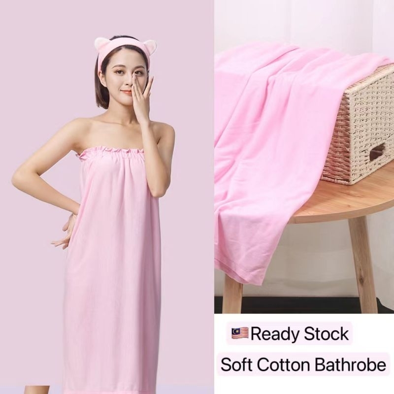 🇲🇾Ready Stock Facial Gown SPA Massage Salon Skirt Bathrobe 美容浴裙浴袍按摩浴裙 ...