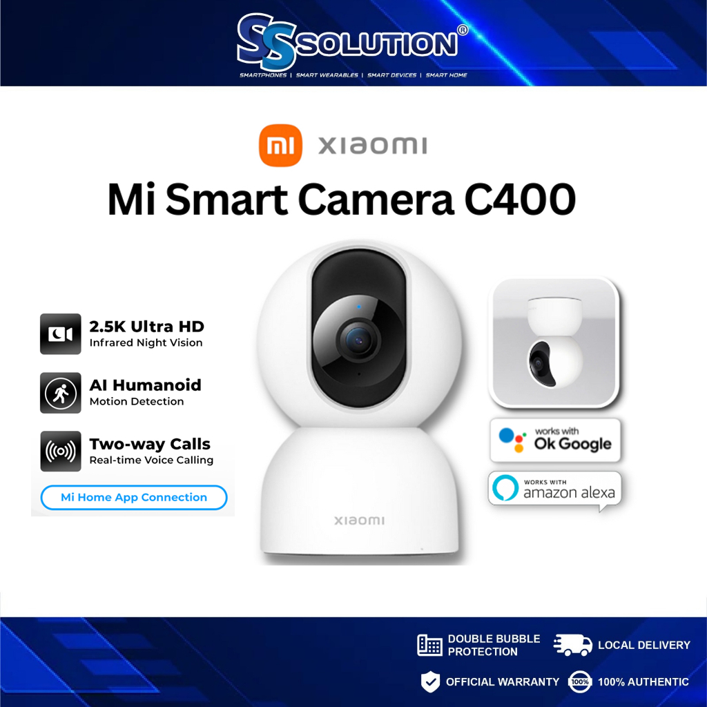 Xiaomi Smart Camera C400 l Smart security with 2.5K clarity l 4MP | 360 ...