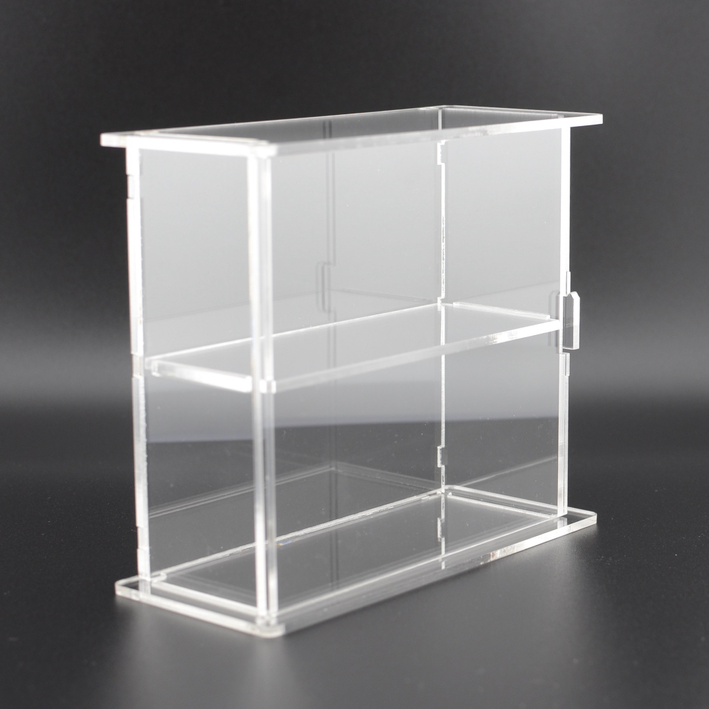 ACRYLIC DISPLAY CASE FOR MINI GT STANDARD SIZE DOUBLE LAYER WITH DOOR ...