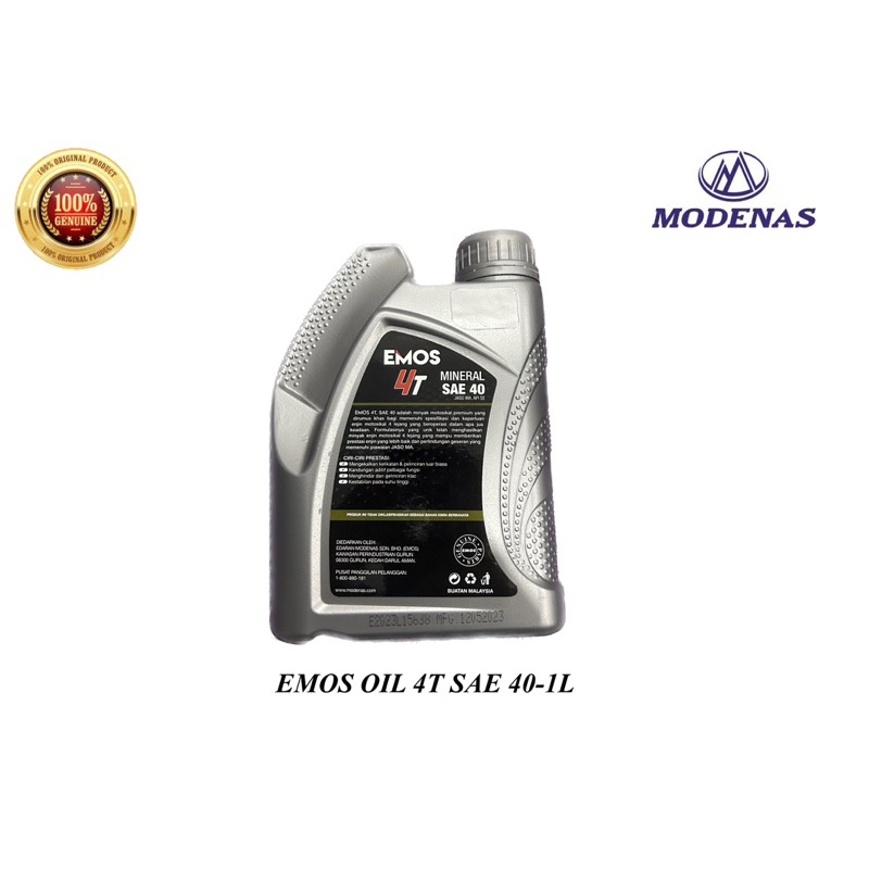 EMOS Engine Oil 4T (1L) | Shopee Malaysia