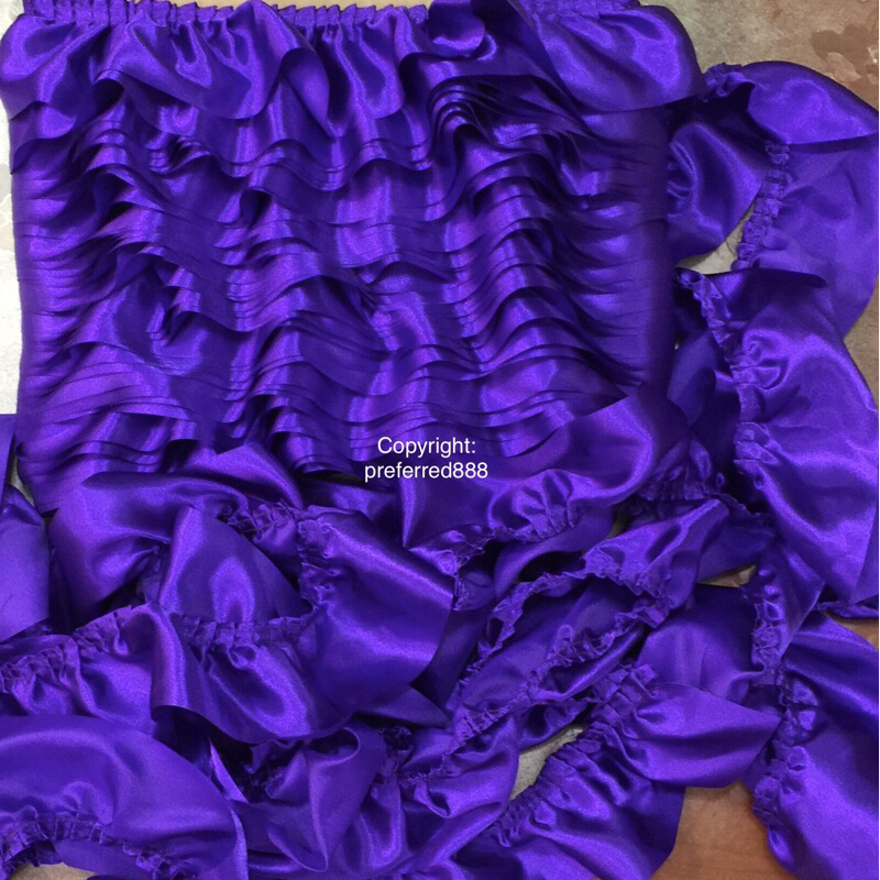 ️ ROPOL / RAPUN RENDA Kedut Siap * RUFFLE LACE * jenis Kain SATIN ...