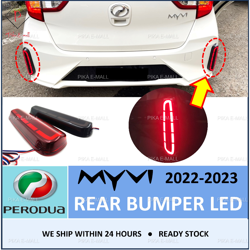 [VALUE BUY] Perodua Myvi 2022 Facelift LED Car Rear Bumper Reflector ...