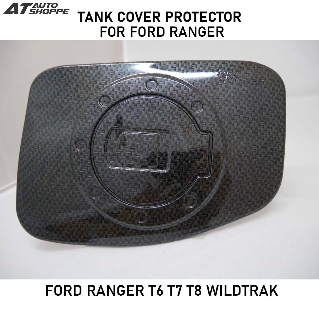 Tank Cover Protector Carbon Fibre For Ford Ranger T6 T7 T8 Wildtrak ...