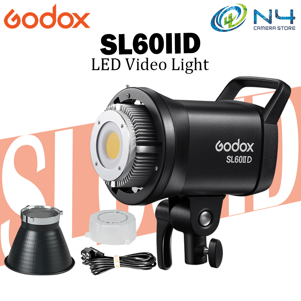 Godox SL60IIBi SL60II-Bi Video Light 75W Bicolore 2800-6500K CRI96 TLCI97 Controllo App Bluetooth 11 Effetti FX Luce Illuminazione Continuo con Bowens Mount