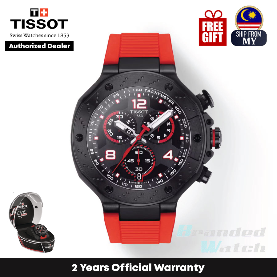 Official Warranty Tissot T141.417.37.057.01 Men s T Race Moto GP Chronograph Limited Edition 2023 Watch T1414173705701