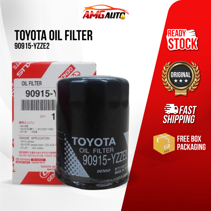 Ori Toyota Oil Filter (90915-YZZE2) For Vios Alphard Camry Vellfire ...