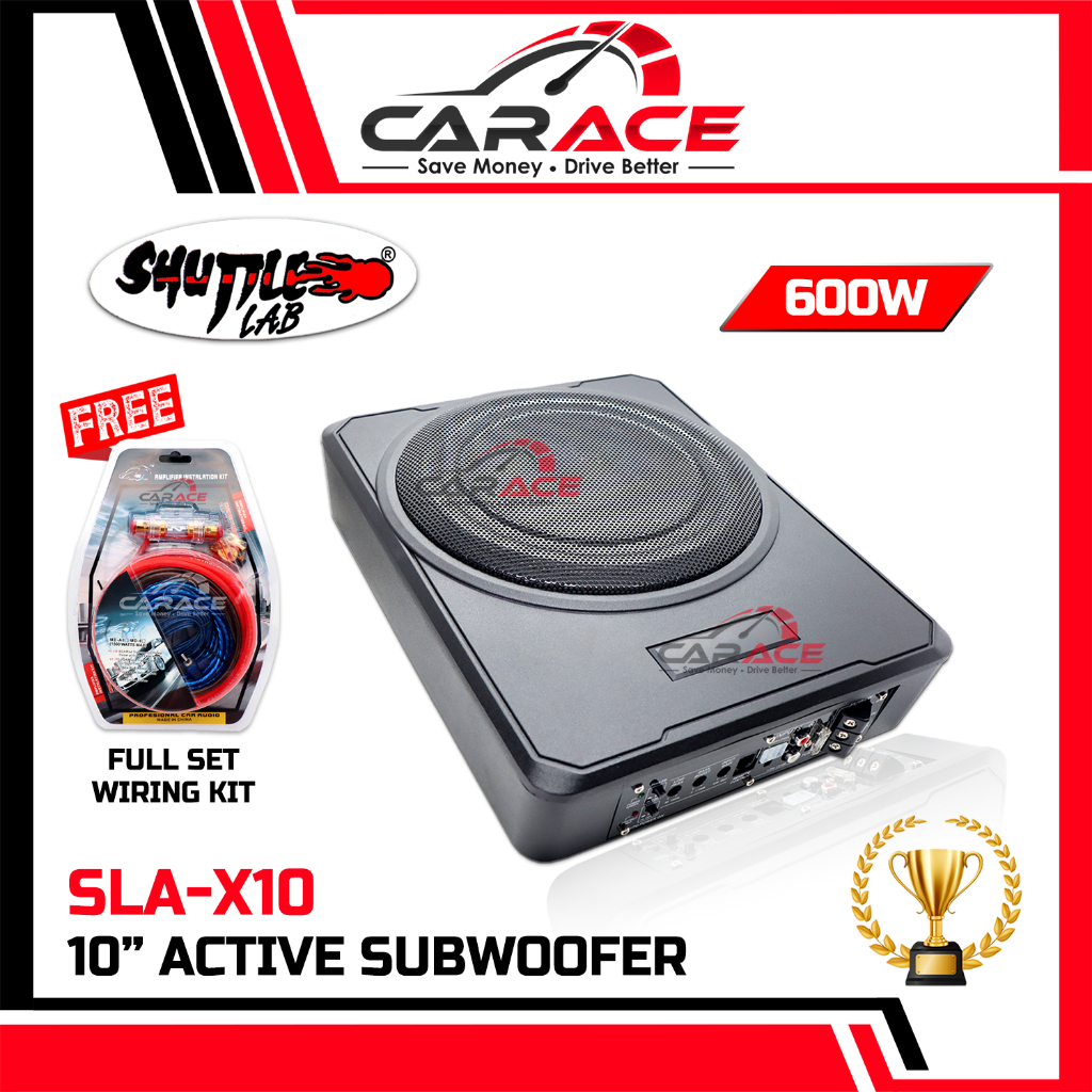 SHUTTLE LAB Underseat Active Subwoofer 6x8" 6x9" 8" 10" Underseat