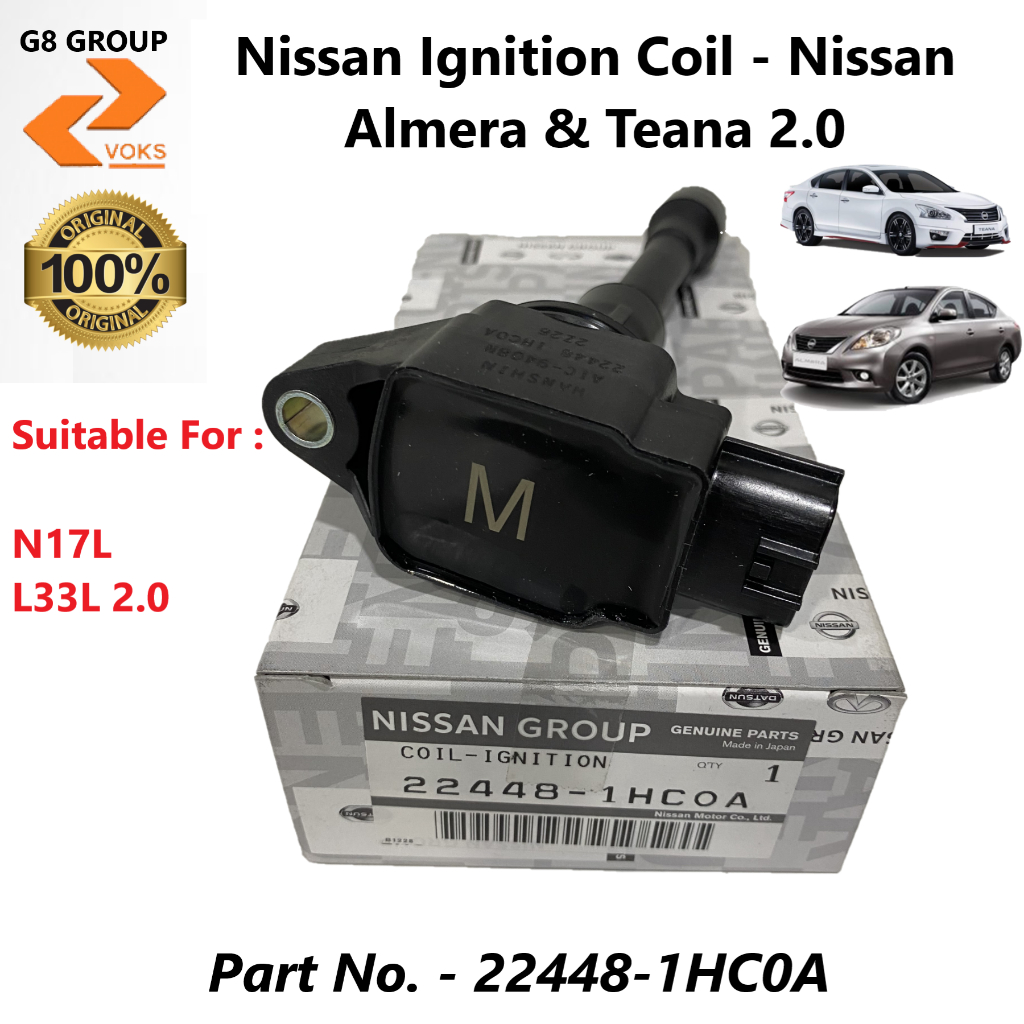Nissan Ignition Coil Nissan Almera & Teana 2.0 ( 224481HC0A ) Shopee Malaysia