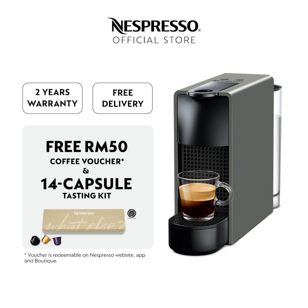 Nespresso Essenza Mini Coffee Machine Intense Grey C30MEGRNE2