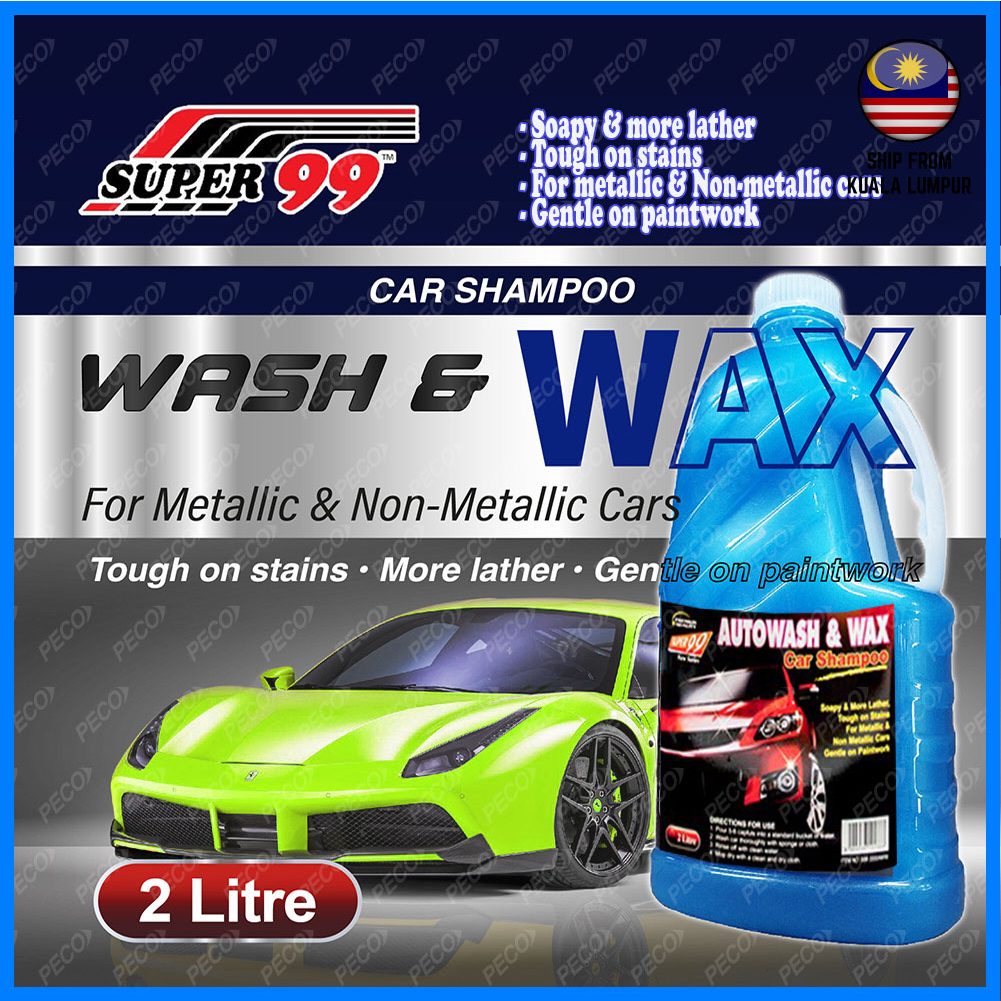 SUPER 99 Auto Wash & Wax Car Shampoo (2 Litre) Shopee Malaysia