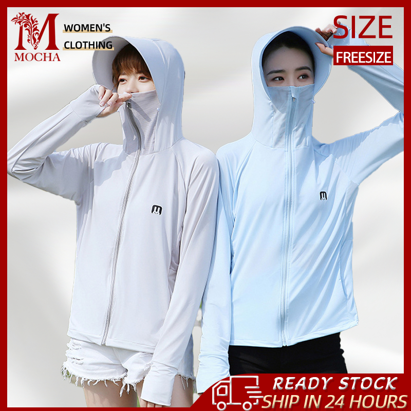 【NEW 2023】ST307 Women Ice Silk Sun Protection Clothing AntiUV Running