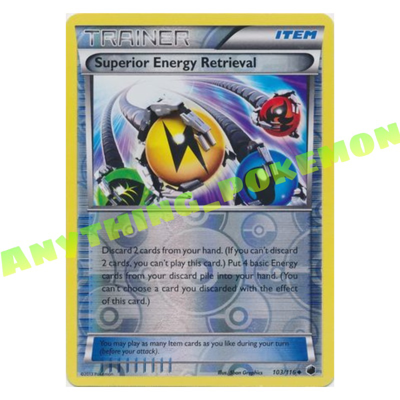 Pokemon Trainer Card - Superior Energy Retrieval (103/116), (189/193) -  NORMAL/REVERSE HOLO -Black&White9,Scarlet&Violet | Shopee Malaysia