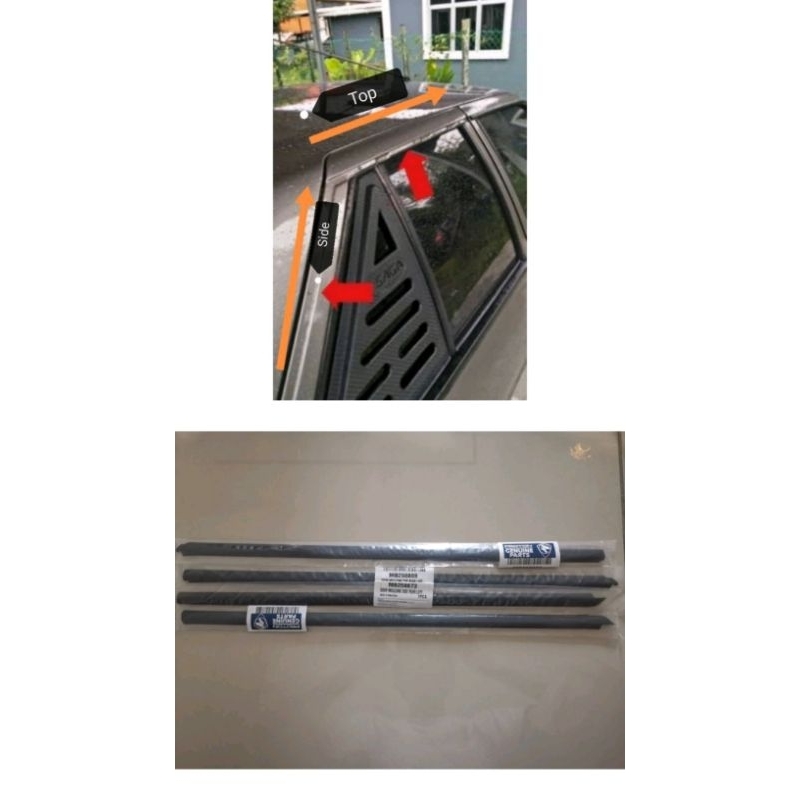 ORIGINAL PROTON SAGA ISWARA REAR DOOR MOULDING (TOP/SIDE)(LEFT/RIGHT) Shopee Malaysia