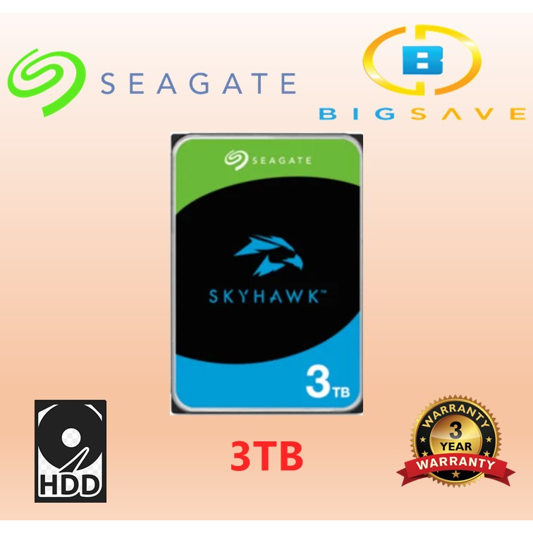 SEAGATE SKYHAWK 3TB 3.5" HARD DISK DRIVE (ST3000VX015) | Shopee Malaysia