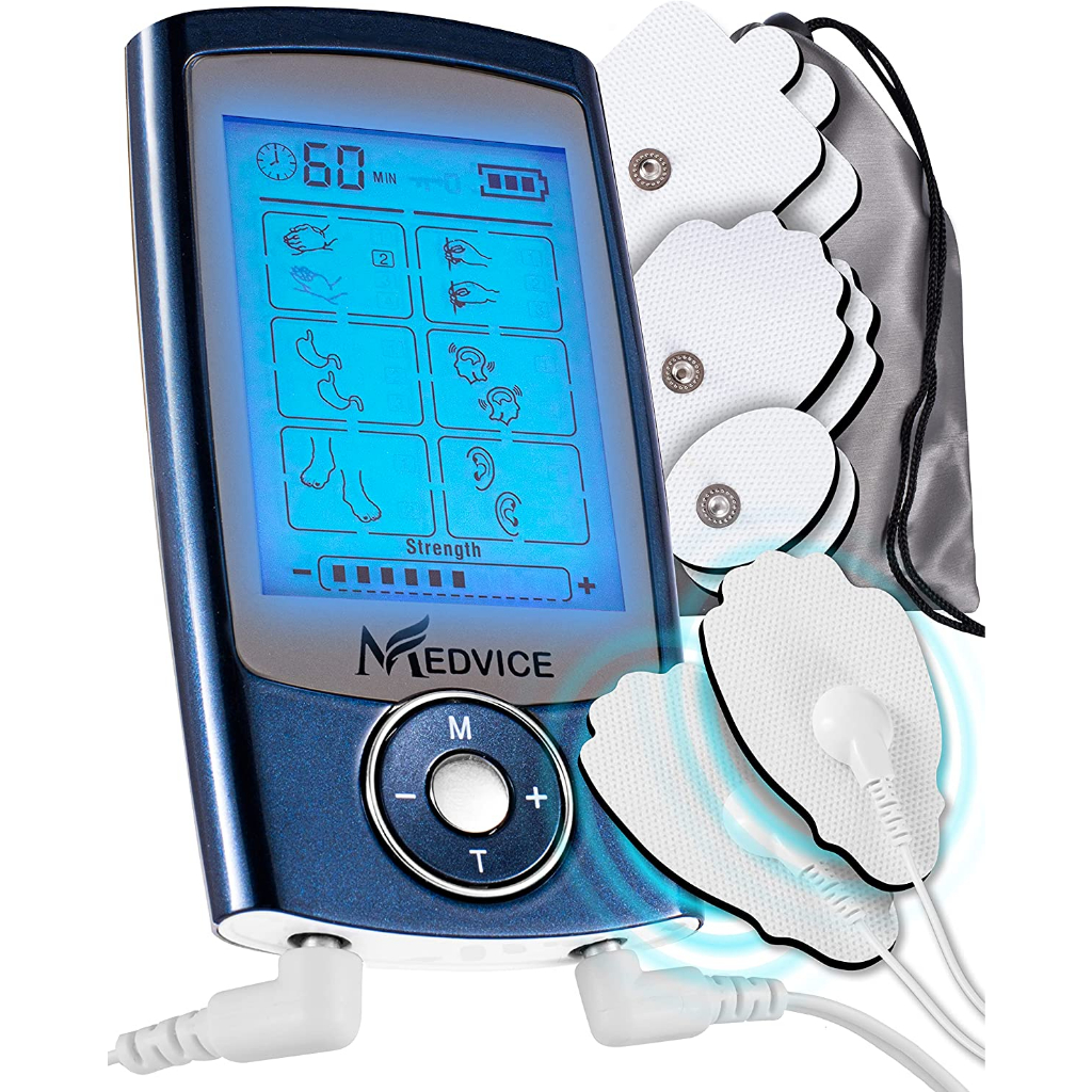 MEDVICE Rechargeable Tens Unit Muscle Stimulator, 2nd Gen 16 Modes& 8 ...