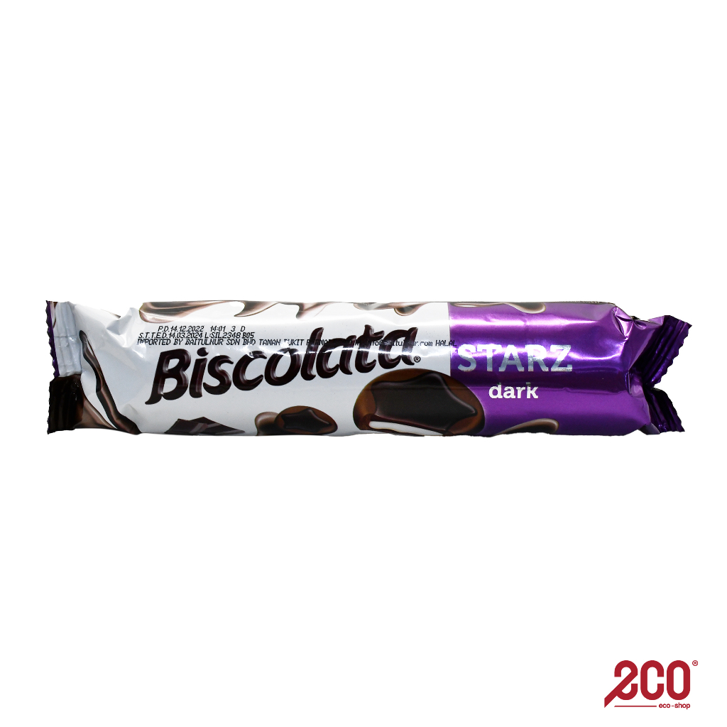 Biscolata Bitter Chocolate Coated Cocoa Biscuit With Milk Cream 88G ...
