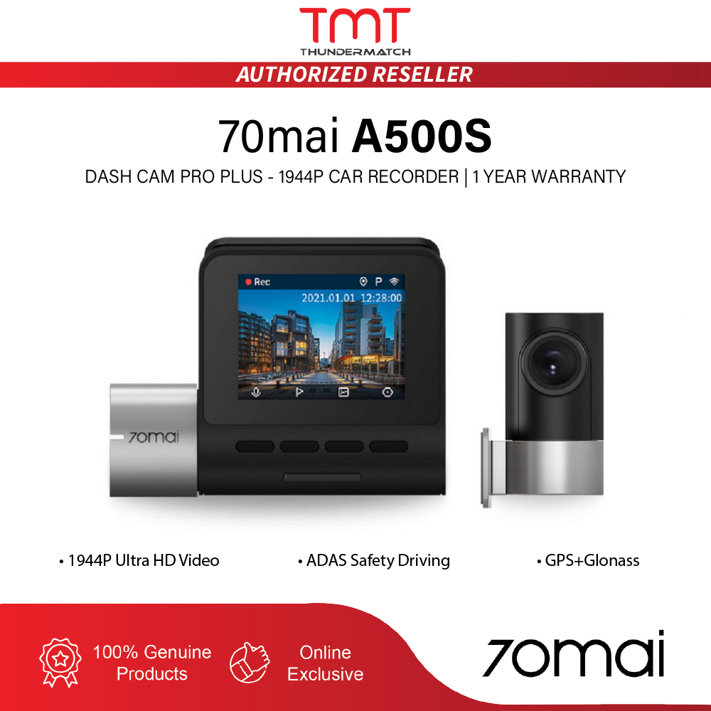 [MY SET] 70mai A500s Dash Cam Pro Plus 1944P Car Recorder with GPS ADAS
