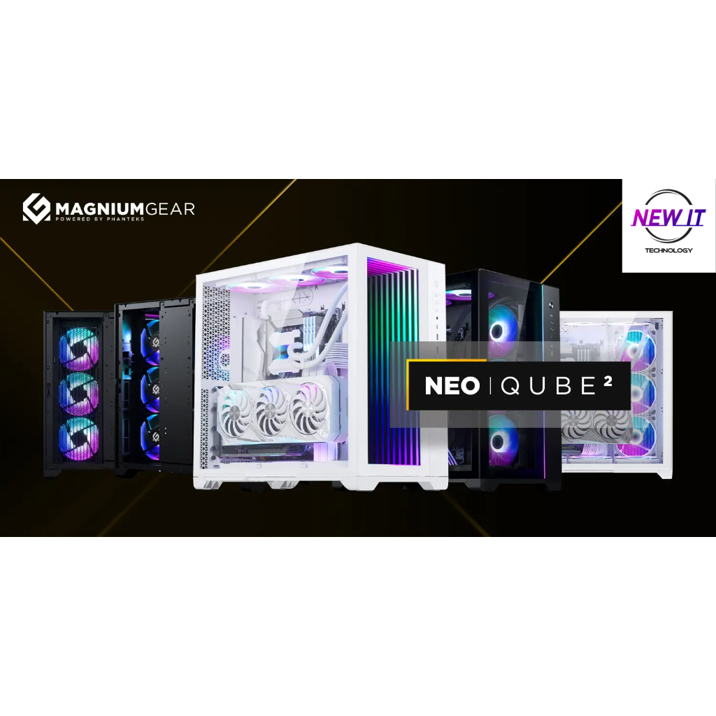 MAGNIUMGEAR Neo Qube 2 DRGB ATX PC Casing - Infinity Mirror/Light Strip ...