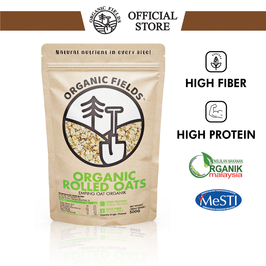 Aires de Campo Organic Rolled Oats, 500g