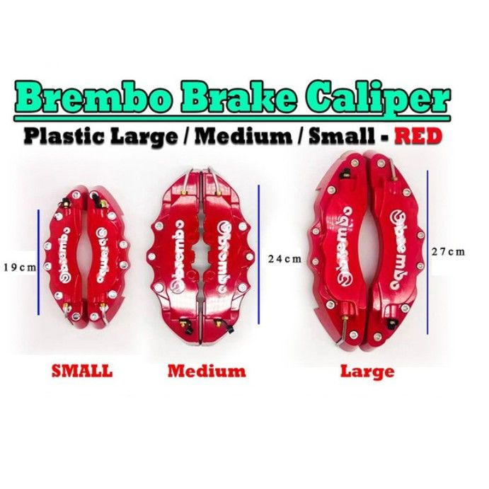 MKR 2PCS Brembo High Performance Brake Decoration Caliper Cover 3D