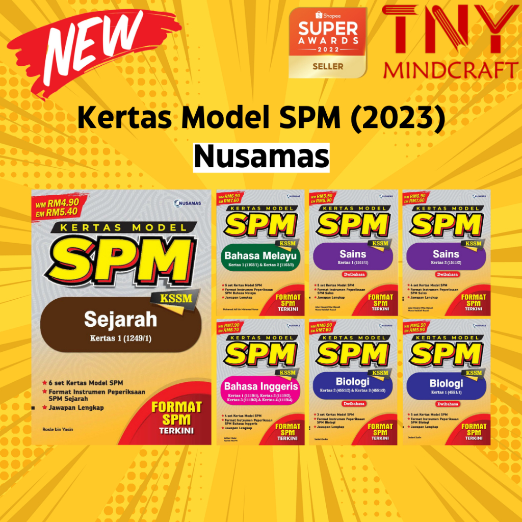 [tny] Buku Latihan Kertas Model Spm 【nusamas】 Kssm Kertas 1 And Kertas