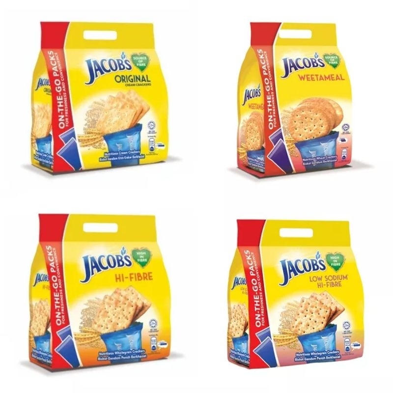 Jacobs Crackers Weetameal / LowSodium HiFibre Wheat Cracker / High