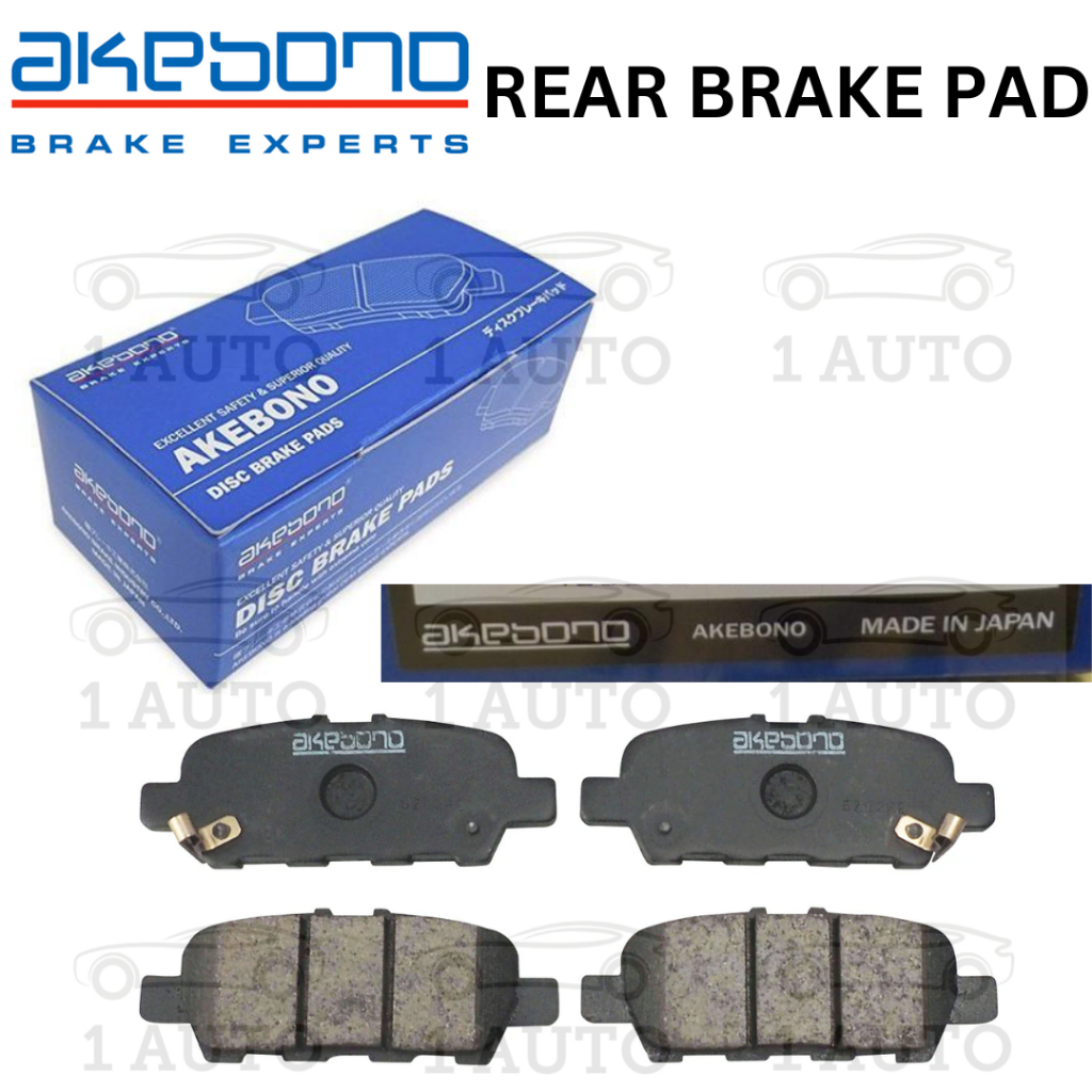 (MADE IN JAPAN) AKEBONO REAR BRAKE PAD NISSAN XTRAIL T30 T32 SERENA C26 ...