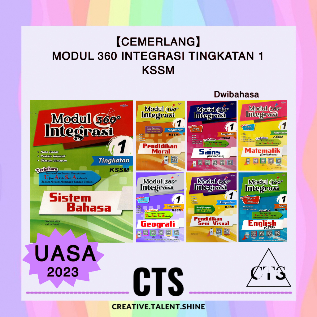 【Cemerlang】Modul 360 Integrasi Tingkatan 1 UASA KSSM 2023 Dwibahasa ...