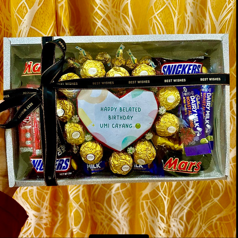 [CUSTOM CHOCOLATE BOX] GIFT BOX BAJET CHOCOLATE MURAH Shopee Malaysia