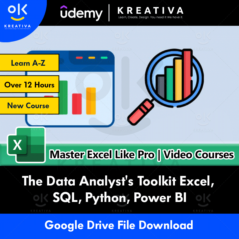 Video Course- The Data Analyst's Toolkit Excel, SQL, Python, Power BI ...