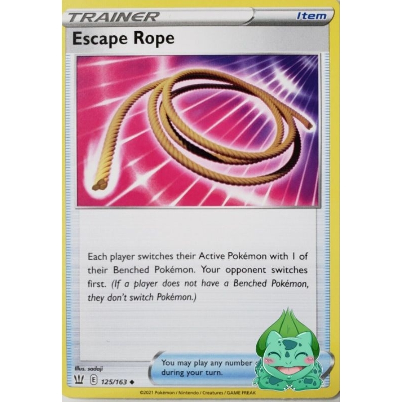 Escape Rope Pokemon 125/163 Battle Styles 114/147 127/160 Pokémon TCG ...