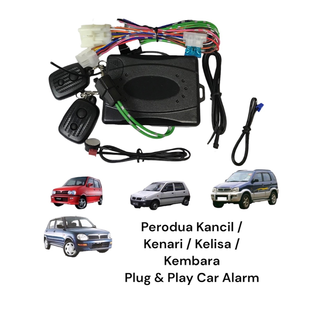 Perodua Kancil / Kelisa / Kenari / Kembara Plug & Play Car Alarm ...