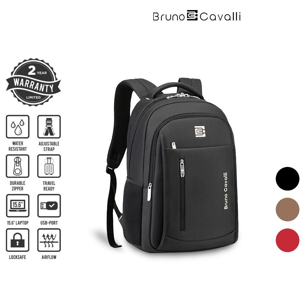 BRUNO CAVALLI Multifunctional Computer Laptop Backpack with Vertical ...