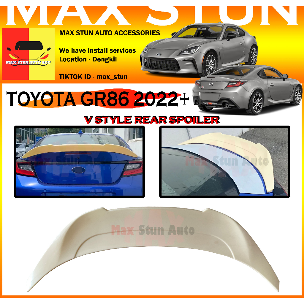 TOYOTA GR86 SUBARU BRZ 2022+ V STYLE SPOILER DUCKTAIL GR 86 GR-86 BRZ V ...