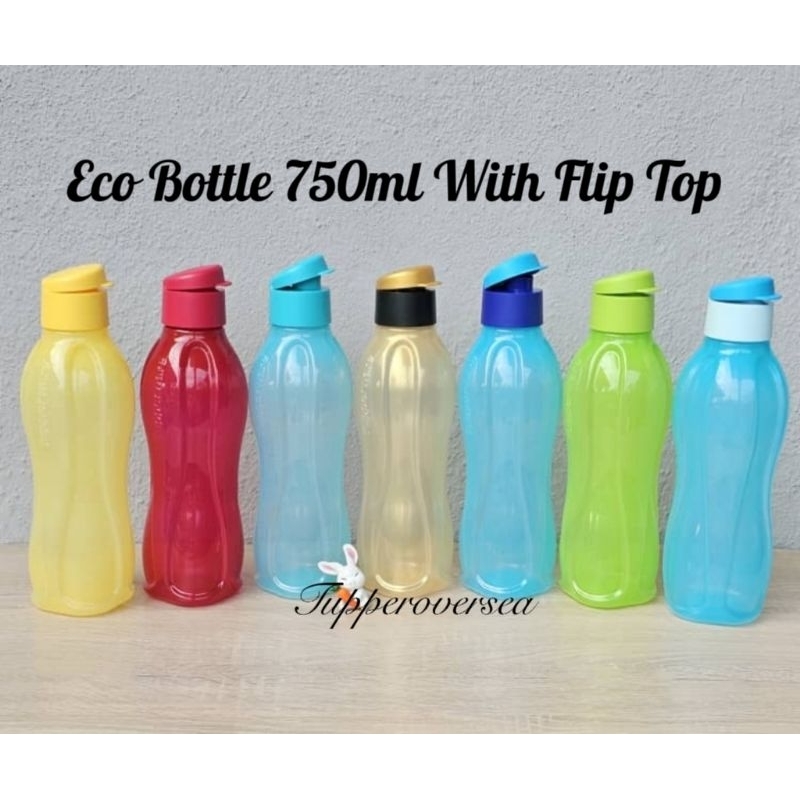 Tupperware Eco Bottle Fliptop 750ml / Screw Cap 750ml - (1 PC) | Shopee ...