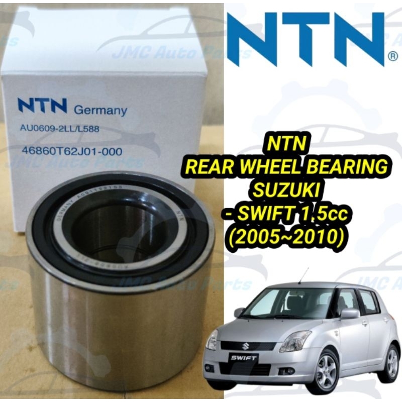 Rear Brake Drum With Fitted Wheel Bearing For Suzuki Swift 2005-2011 – E-approved, 1-Year Warranty